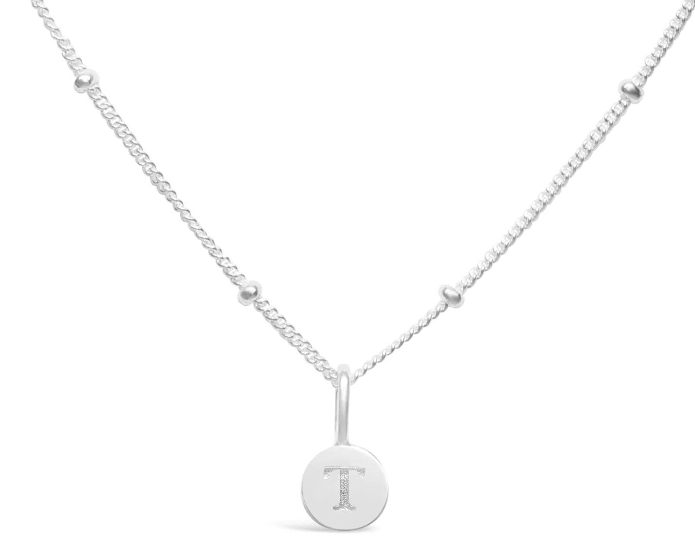 Stia Mini Love Letter Necklaces in Silver - Juli's Wearable Art