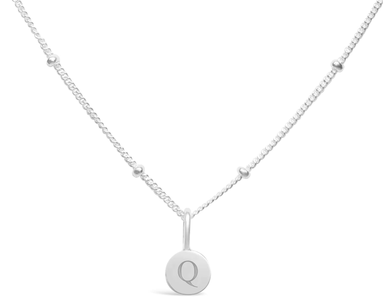Stia Mini Love Letter Necklaces in Silver - Juli's Wearable Art