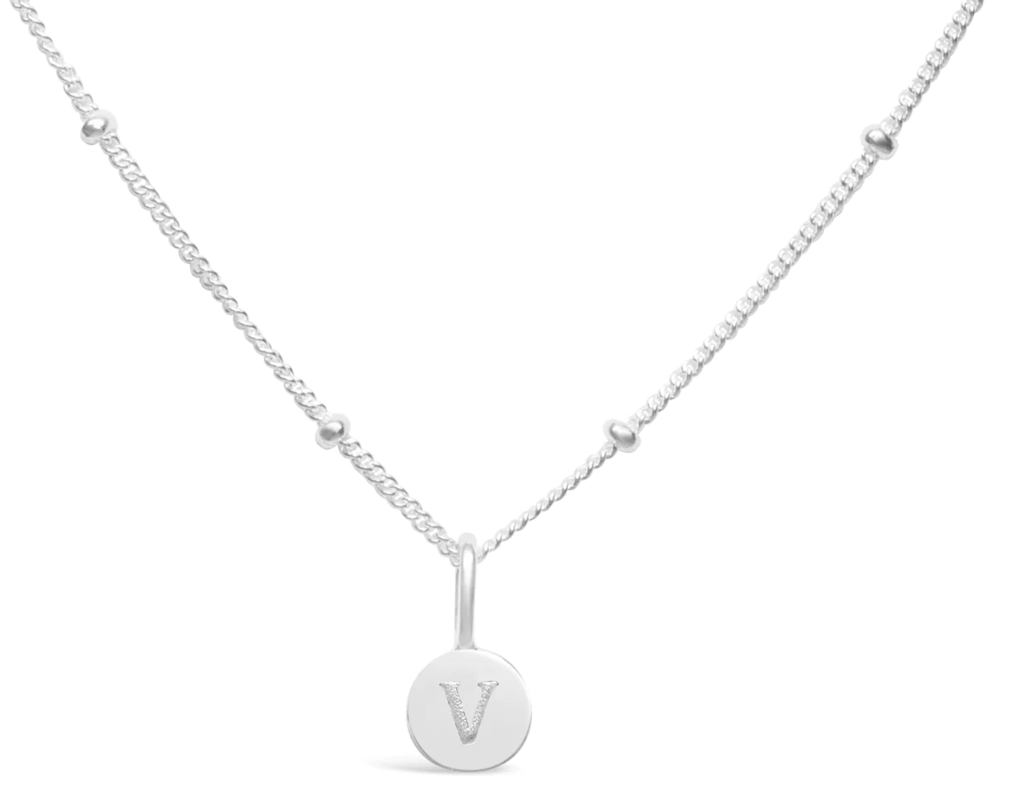 Stia Mini Love Letter Necklaces in Silver - Juli's Wearable Art