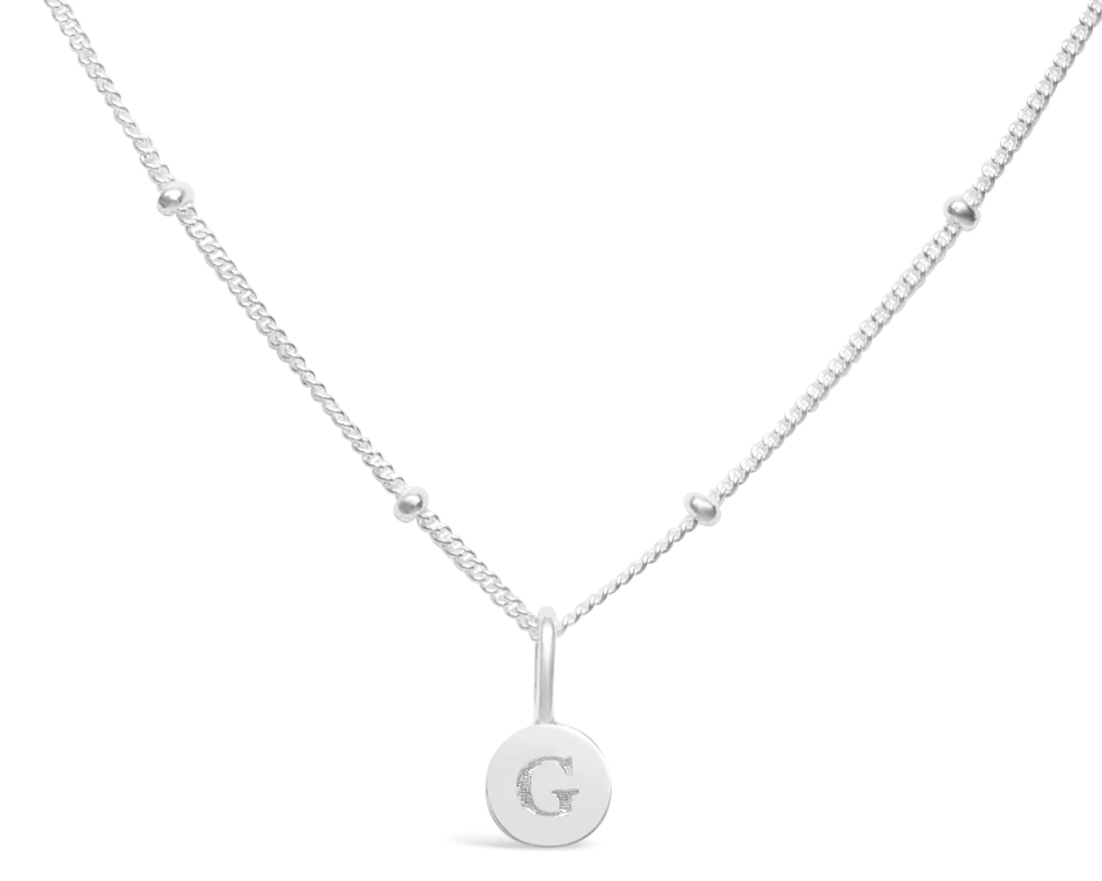 Stia Mini Love Letter Necklaces in Silver - Juli's Wearable Art