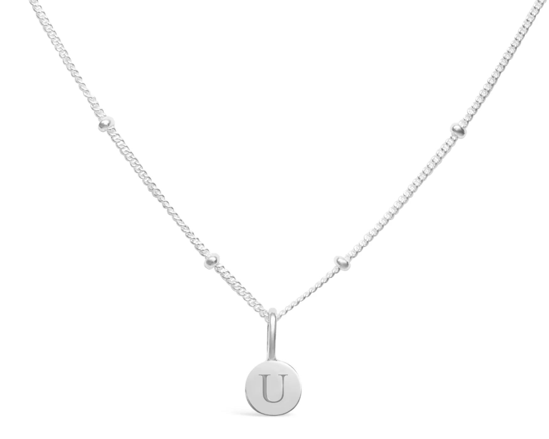 Stia Mini Love Letter Necklaces in Silver - Juli's Wearable Art