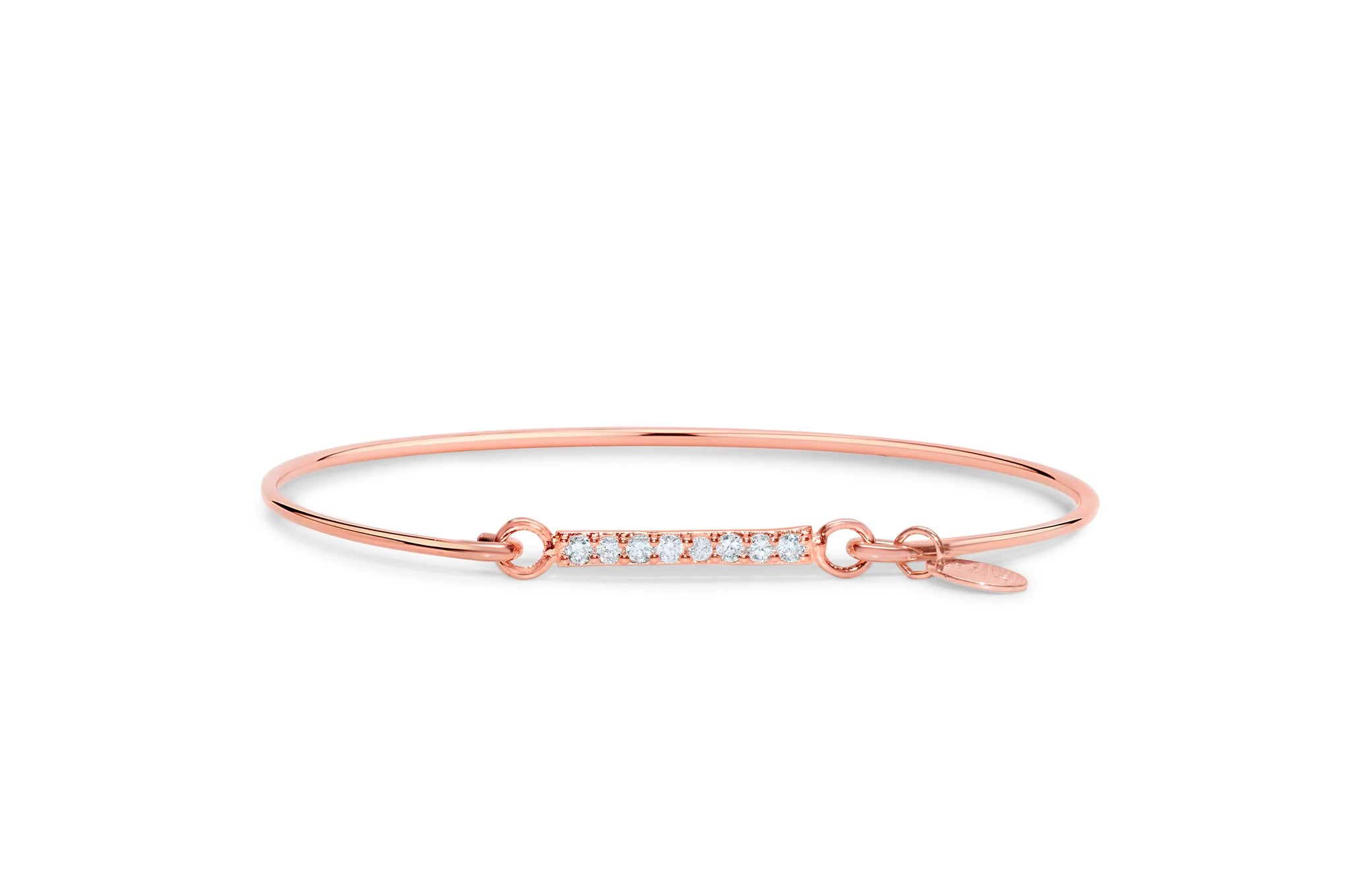 Stia Pave Icon Bar Bracelet in Rose Gold - Juli's Wearable Art