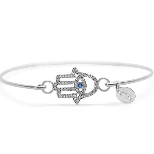 Stia Pave Icon Hamsa Eye Bracelets - Juli's Wearable Art