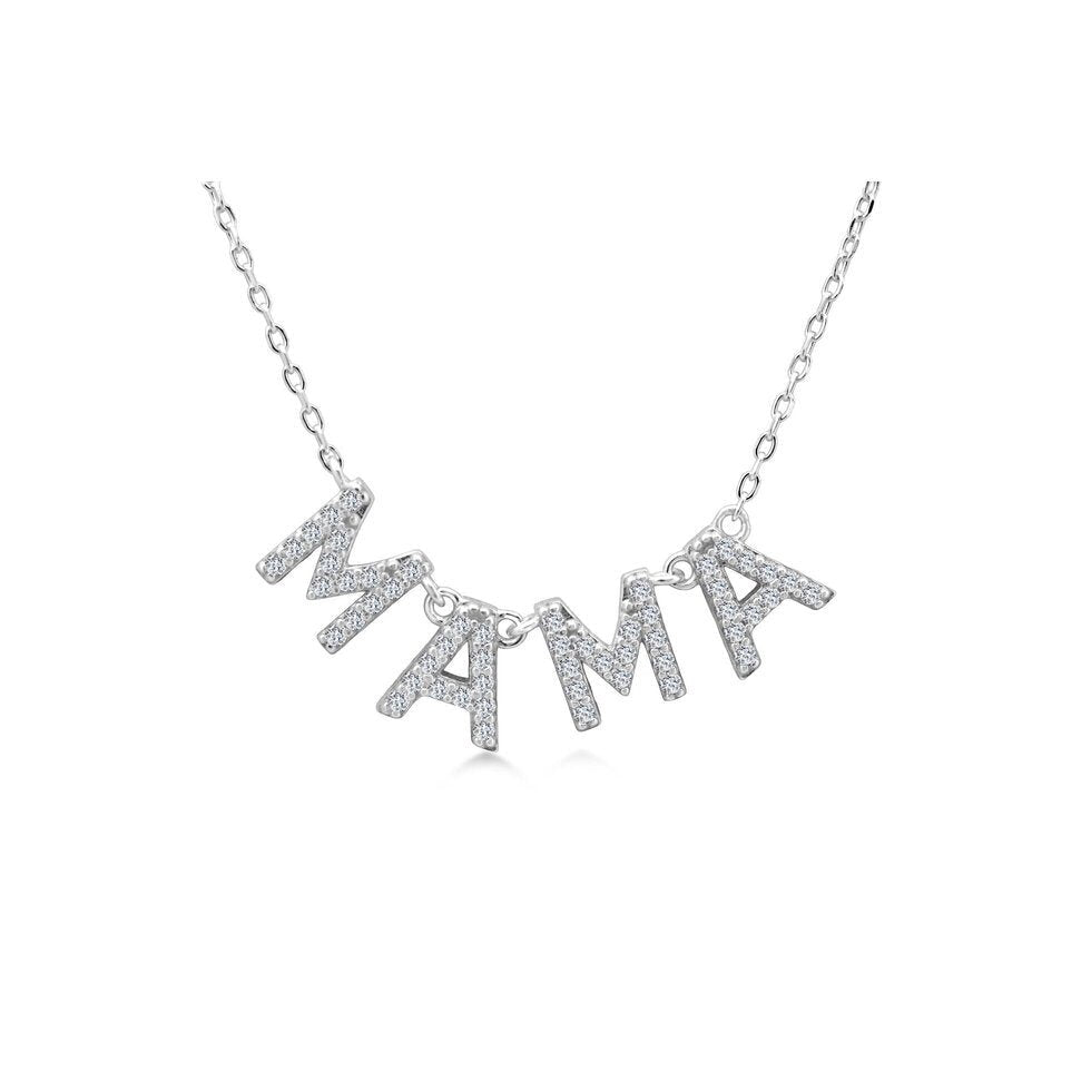 Stia Pave "MAMA" Necklaces - Juli's Wearable Art