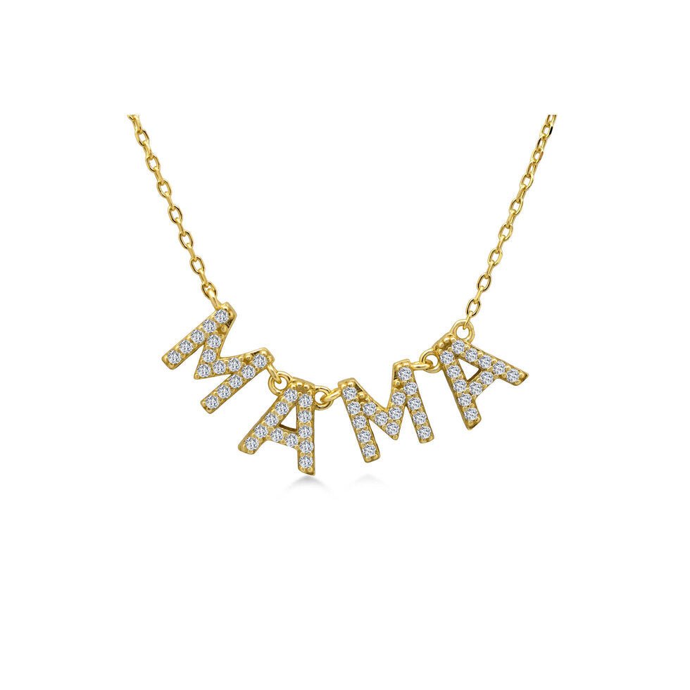 Stia Pave "MAMA" Necklaces - Juli's Wearable Art