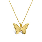 Stia Spread Your Wings Butterfly - MOP Necklace - Juli's Wearable Art