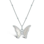 Stia Spread Your Wings Butterfly - MOP Necklace - Juli's Wearable Art