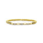 Stia Unchained - STRETCH WITH CHAIN - Clear CZ Baguette Bezel - Juli's Wearable Art