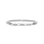 Stia Unchained - STRETCH WITH CHAIN - Clear CZ Baguette Bezel - Juli's Wearable Art