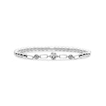 Stia Unchained - STRETCH WITH CHAIN - Clear CZ Dog Paw - Juli's Wearable Art