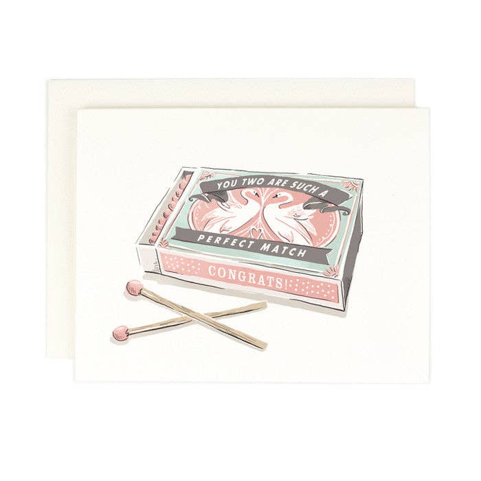 Such a Perfect Match Greeting Card - Juli's Wearable Art