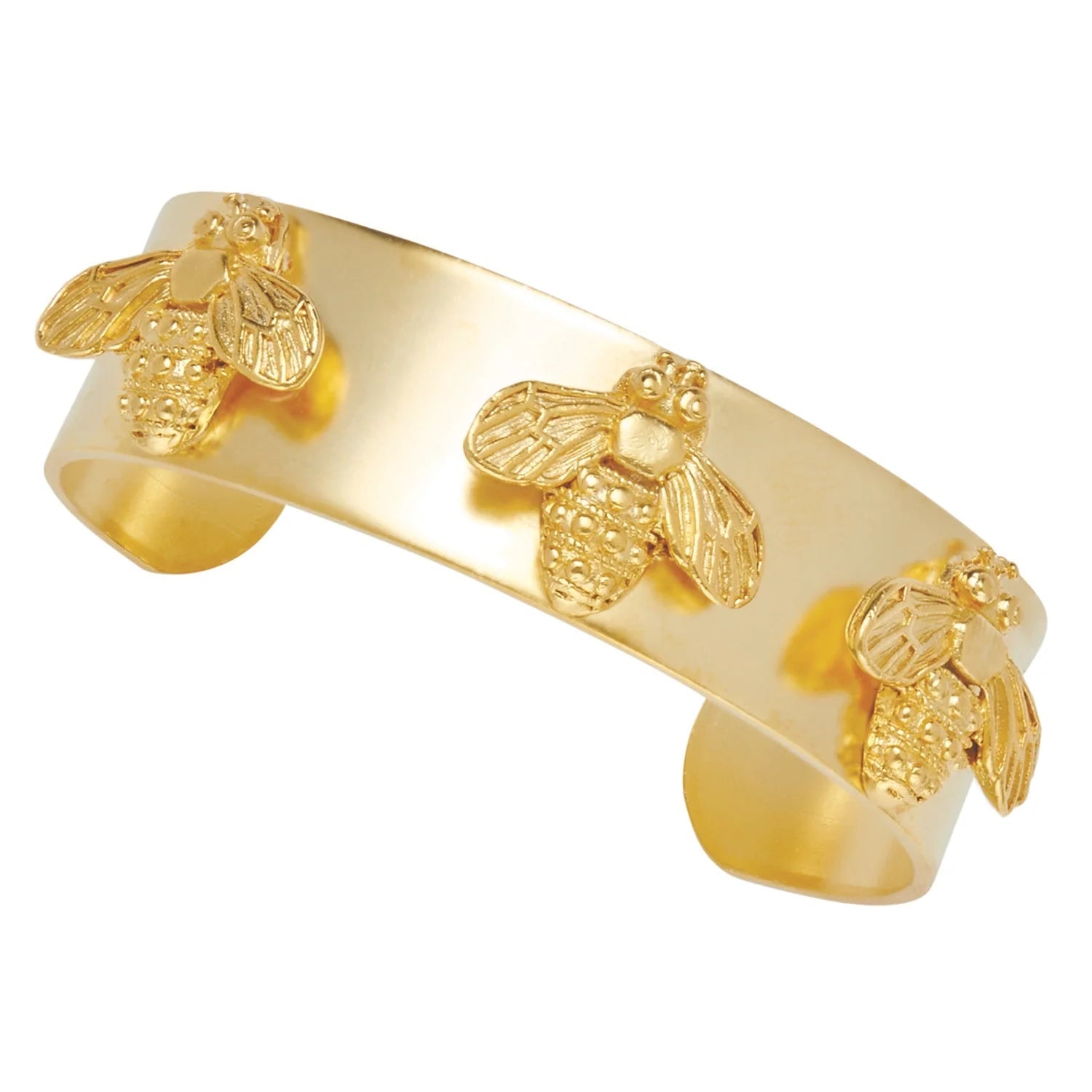 Susan Shaw Bee Cuff Bracelet | Gold - Juli's Wearable Art