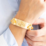 Susan Shaw Bee Cuff Bracelet | Gold - Juli's Wearable Art