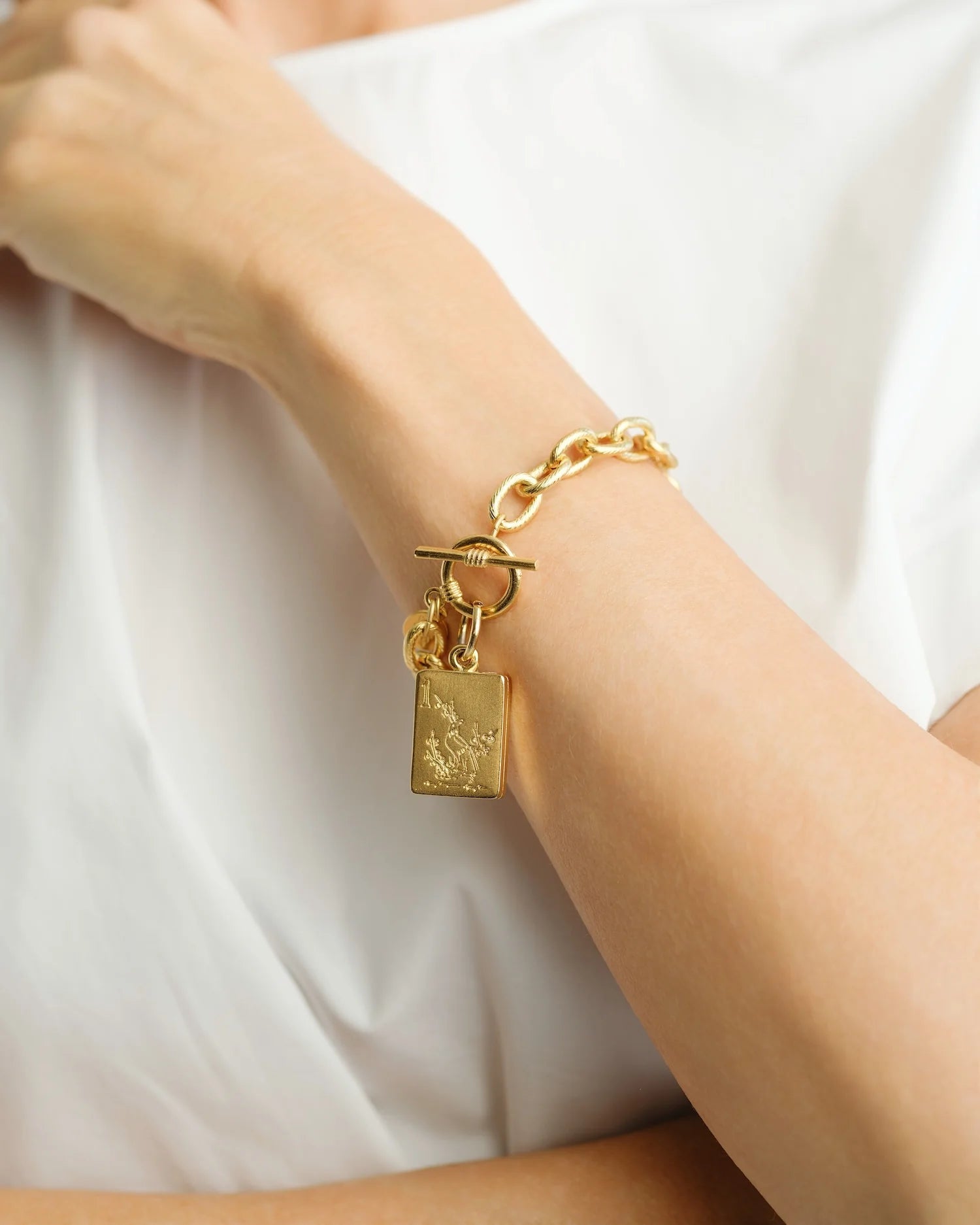 Susan Shaw Bird Bam Mahjong Toggle Bracelet - Juli's Wearable Art