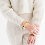 Susan Shaw Hannah Butterfly Cuff | Gold - Juli's Wearable Art