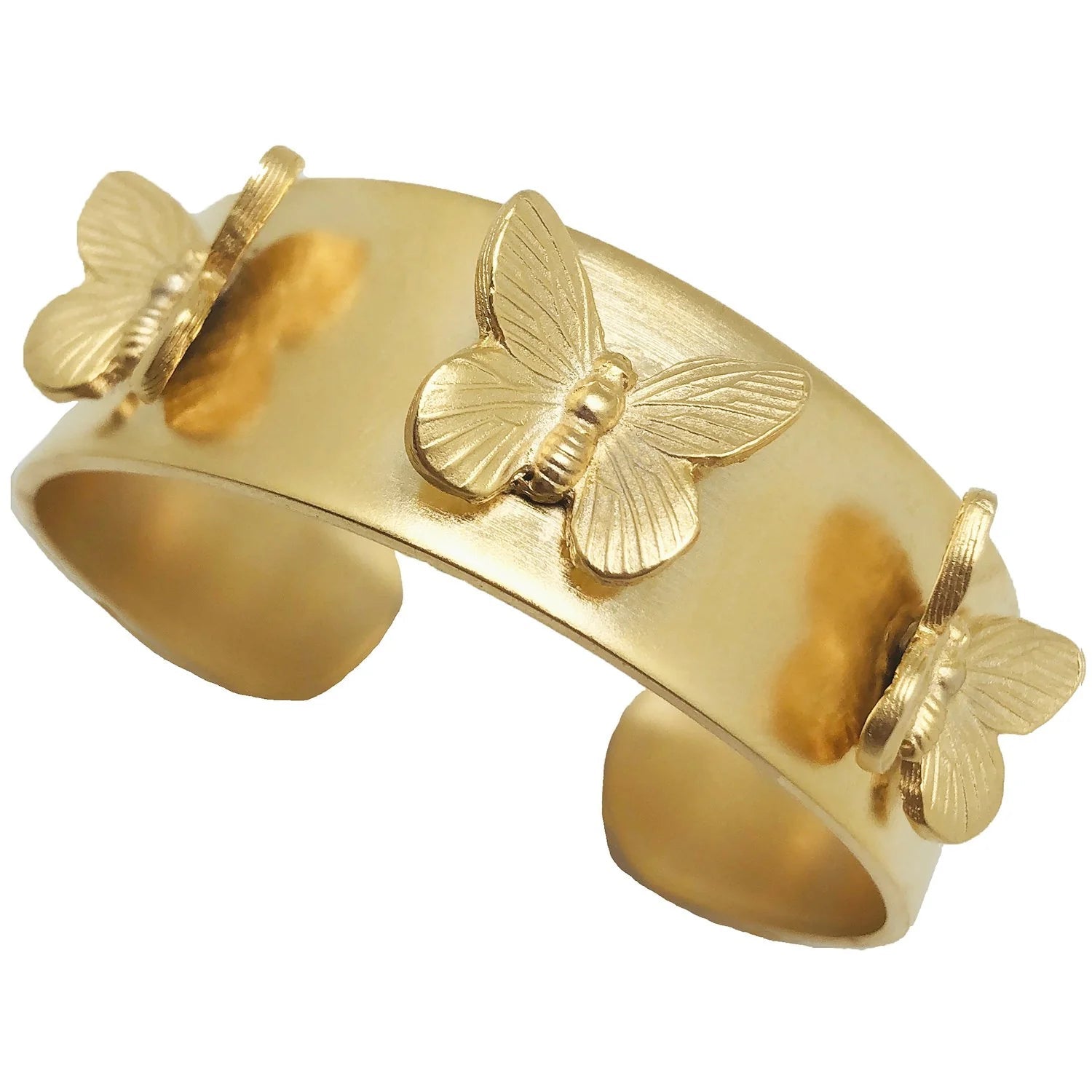 Susan Shaw Hannah Butterfly Cuff | Gold - Juli's Wearable Art
