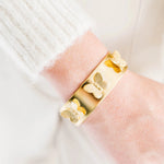 Susan Shaw Hannah Butterfly Cuff | Gold - Juli's Wearable Art