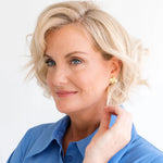 Susan Shaw Honey Bee Stud Earrings | Gold - Juli's Wearable Art
