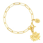 Susan Shaw Magnolia Paperclip Bracelet - Juli's Wearable Art