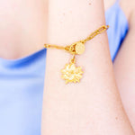 Susan Shaw Magnolia Paperclip Bracelet - Juli's Wearable Art