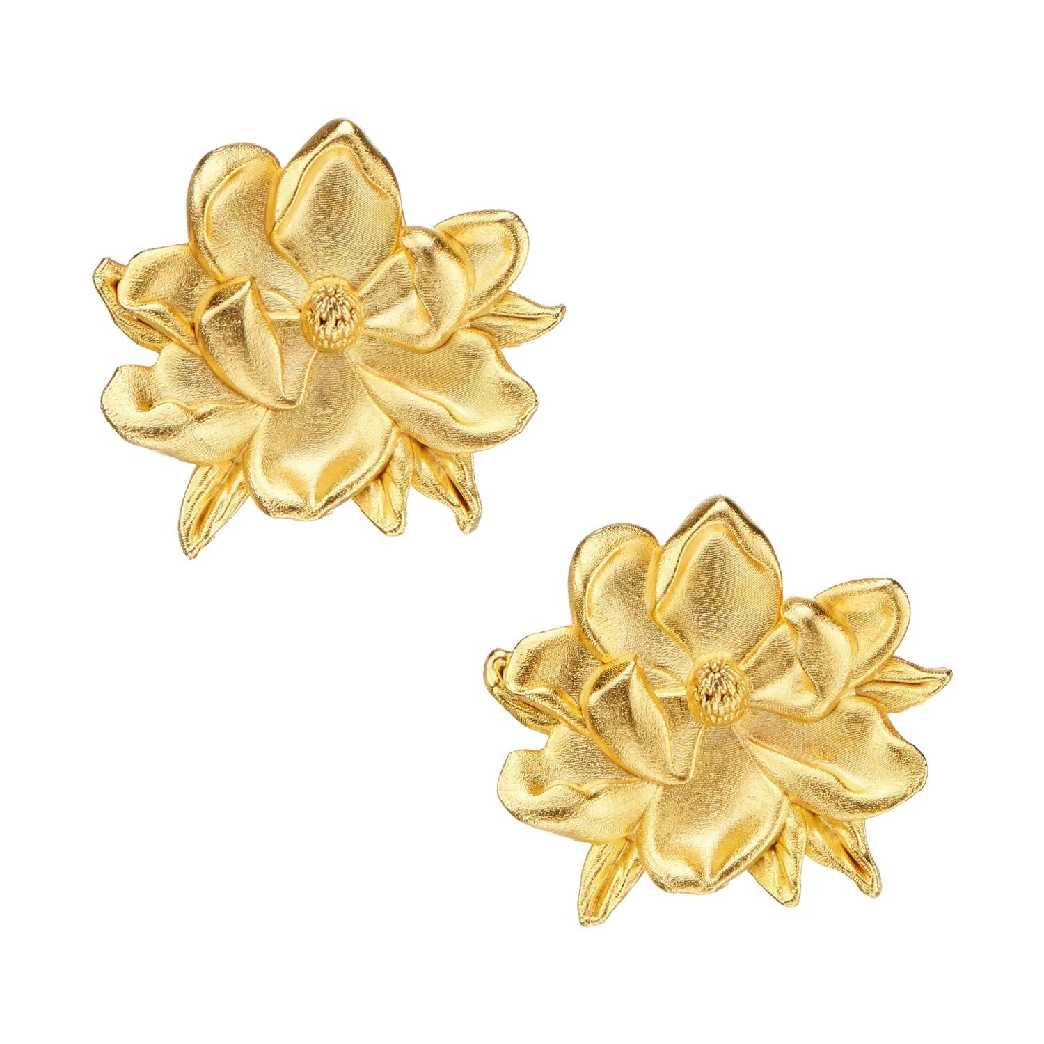 Susan Shaw Magnolia Stud Earrings - Juli's Wearable Art