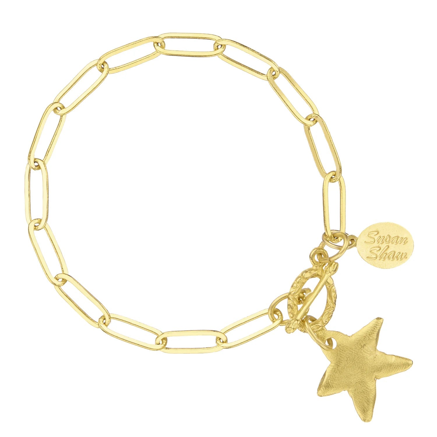 Susan Shaw Petite Star Paperclip Bracelet - Juli's Wearable Art