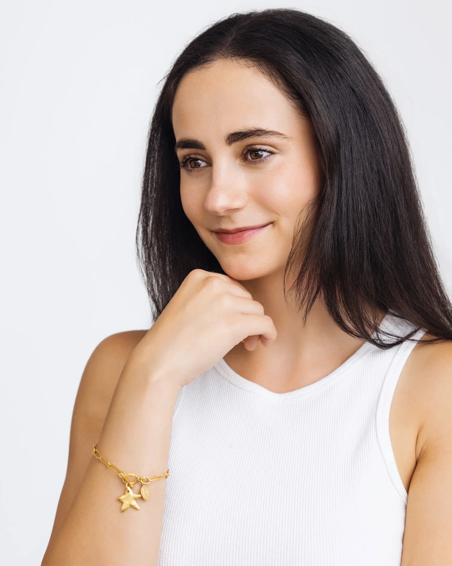 Susan Shaw Petite Star Paperclip Bracelet - Juli's Wearable Art