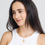 Susan Shaw Petite Star Paperclip Necklace | Gold - Juli's Wearable Art