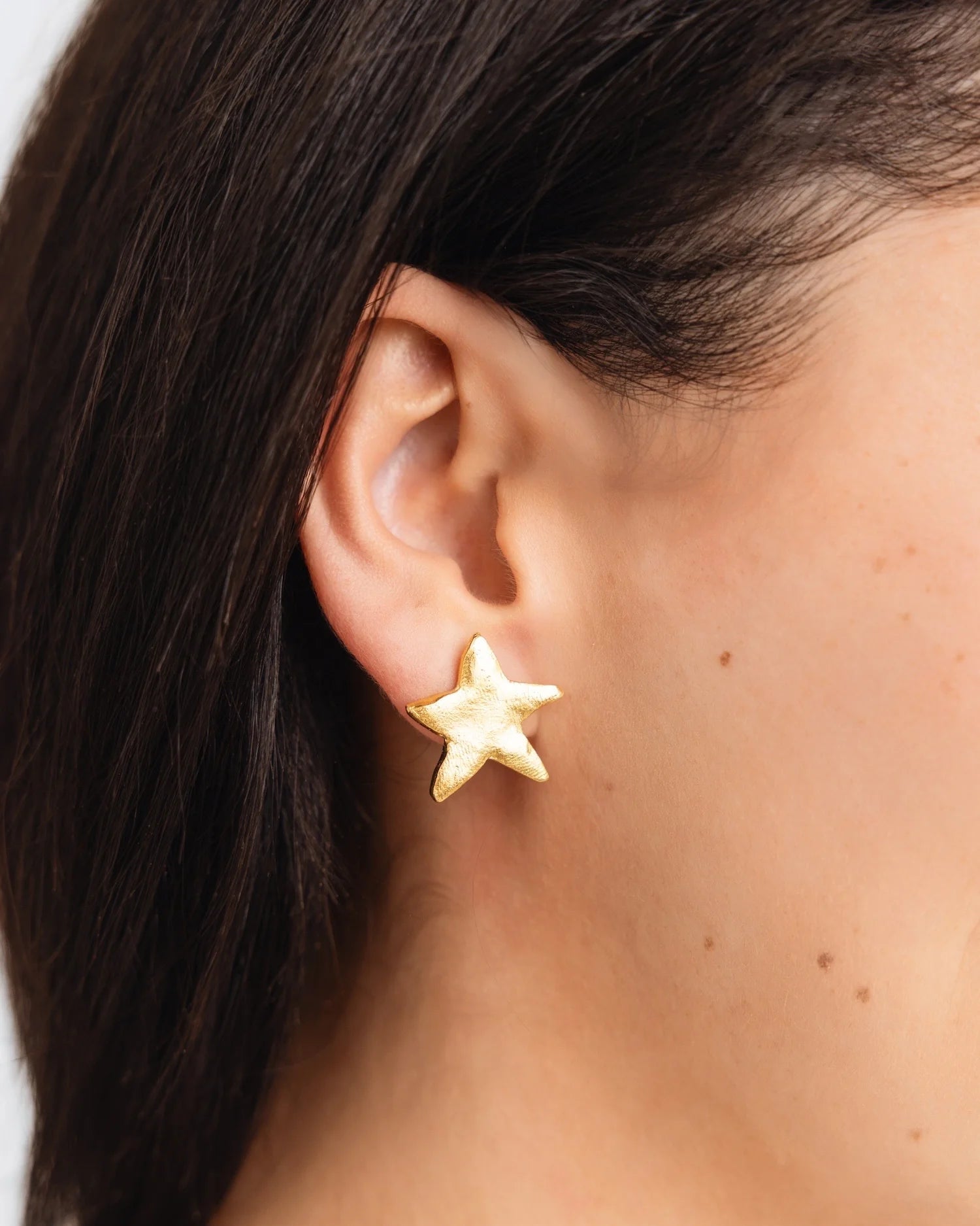 Susan Shaw Petite Star Stud Earrings | Gold - Juli's Wearable Art