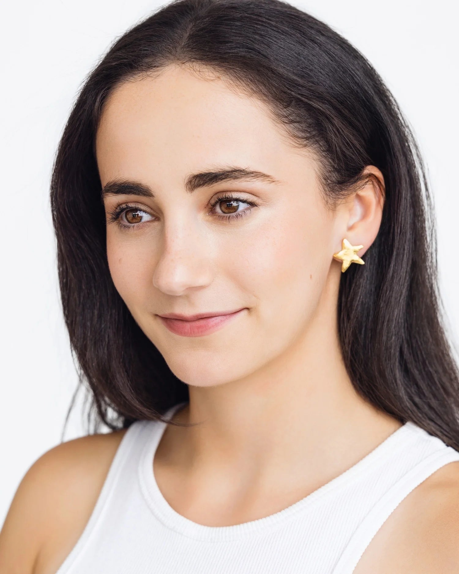 Susan Shaw Petite Star Stud Earrings | Gold - Juli's Wearable Art