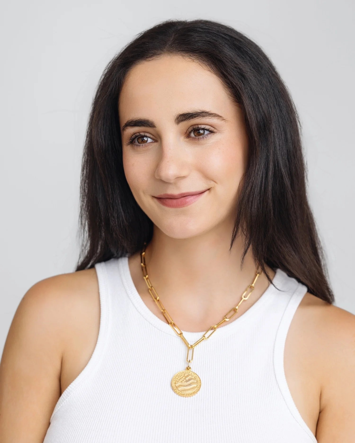 Susan Shaw USA 250 Paperclip Necklace | Gold - Juli's Wearable Art
