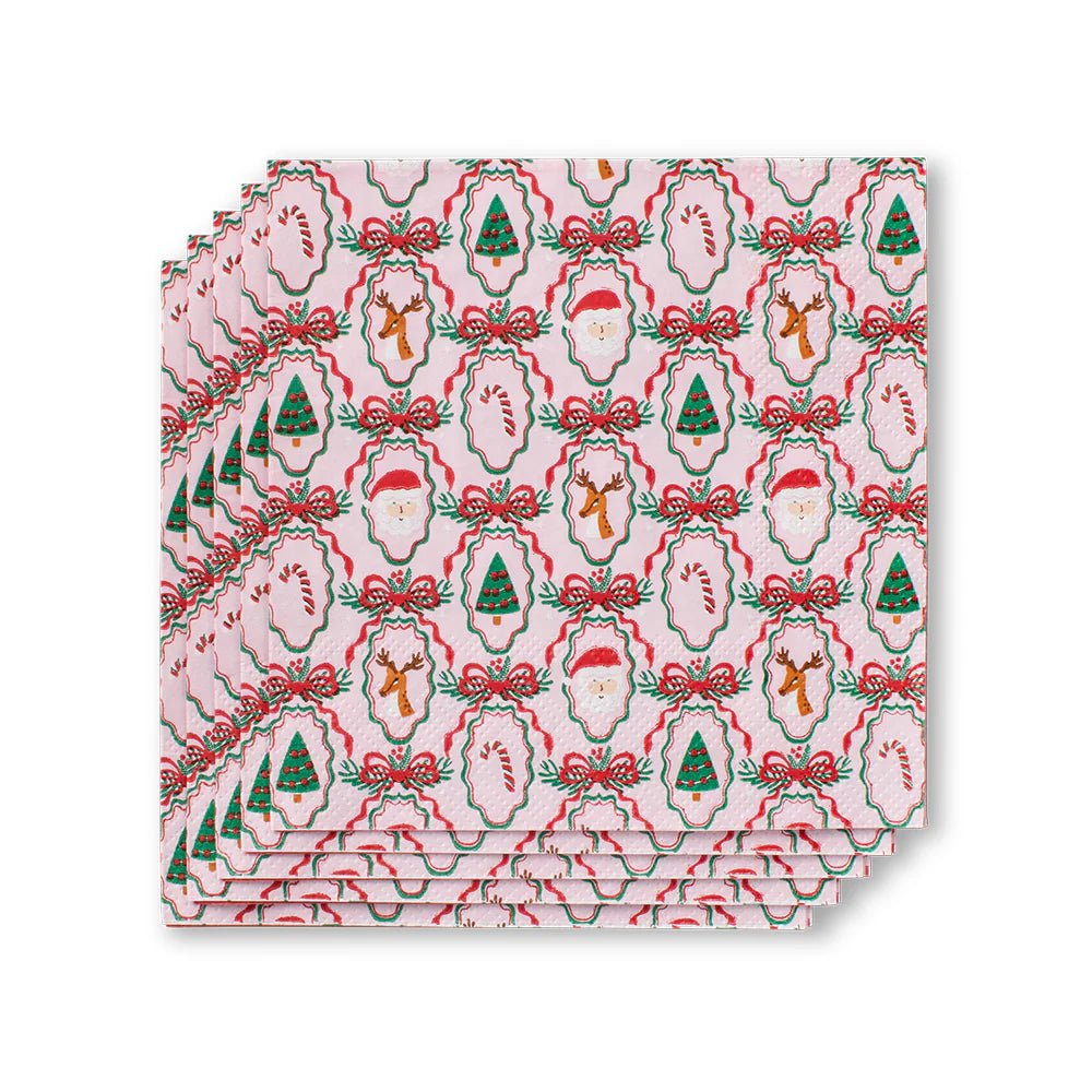 Swig Christmas Cameos Cocktail Napkins - Juli's Wearable Art