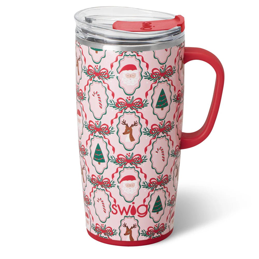 Swig Christmas Cameos Travel Mug 22oz - Juli's Wearable Art
