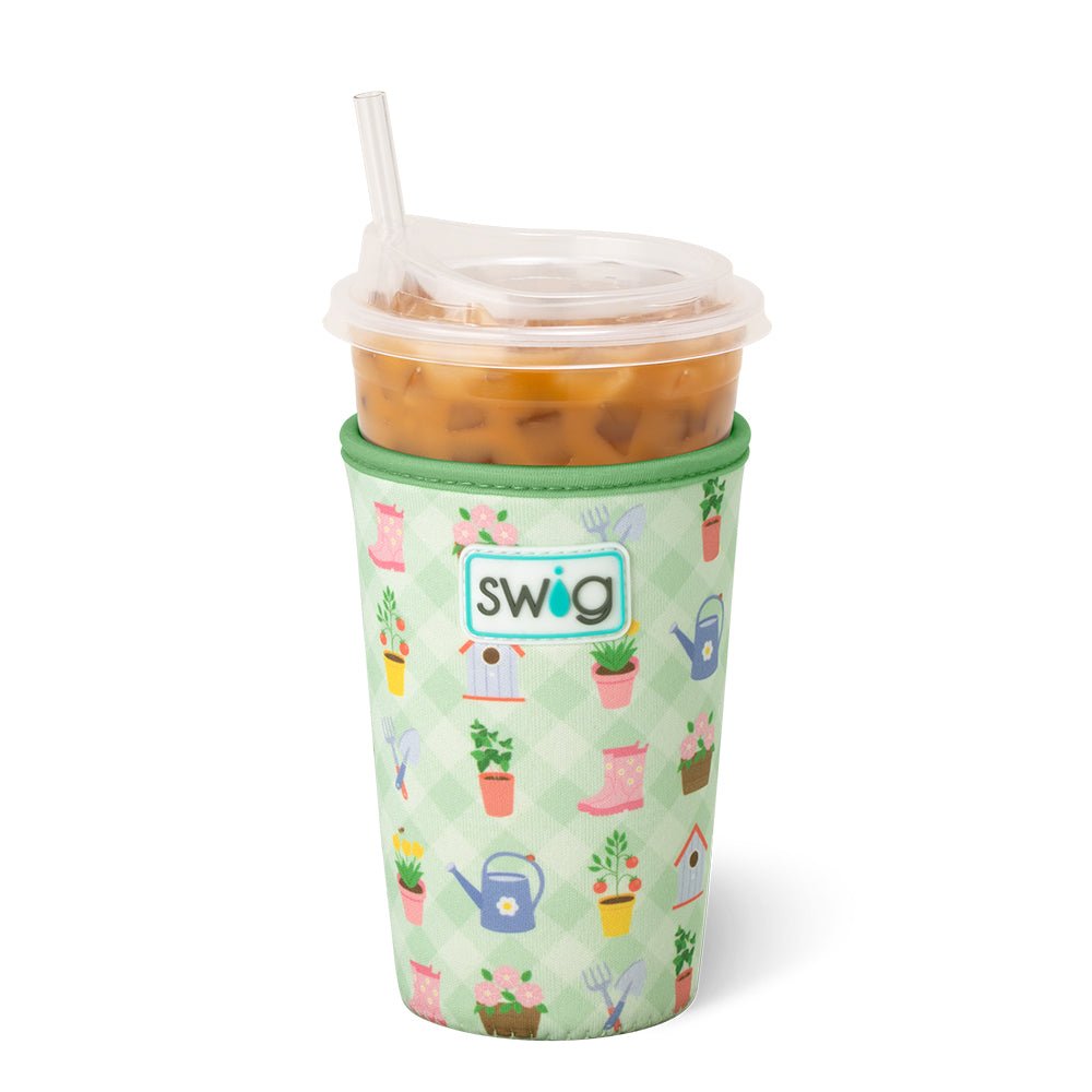 Swig Iced Cup Coolies | Green Thumb - Juli's Wearable Art