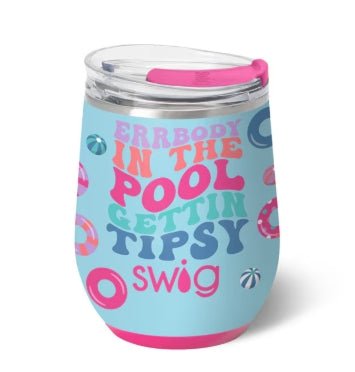 Swig Life Errbody in the Pool Stemless Wine Cup 12oz - Juli's Wearable Art