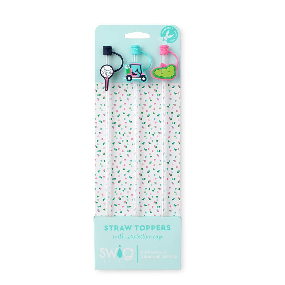 Swig Life "Tee it Up" Straw Topper Set