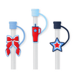 Swig MISS INDEPENDENCE Straw Toppers - Juli's Wearable Art