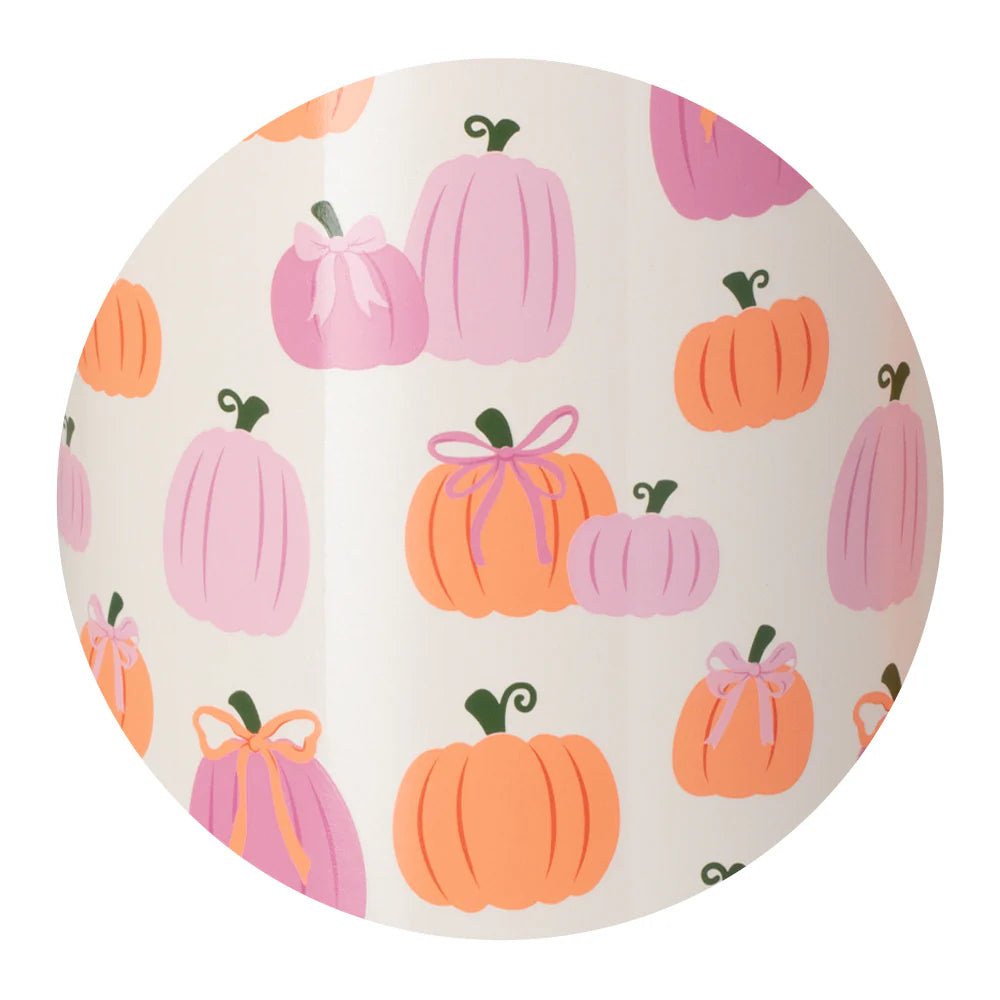 Swig Pumpkins and Bows Stemless Wine 12oz - Juli's Wearable Art