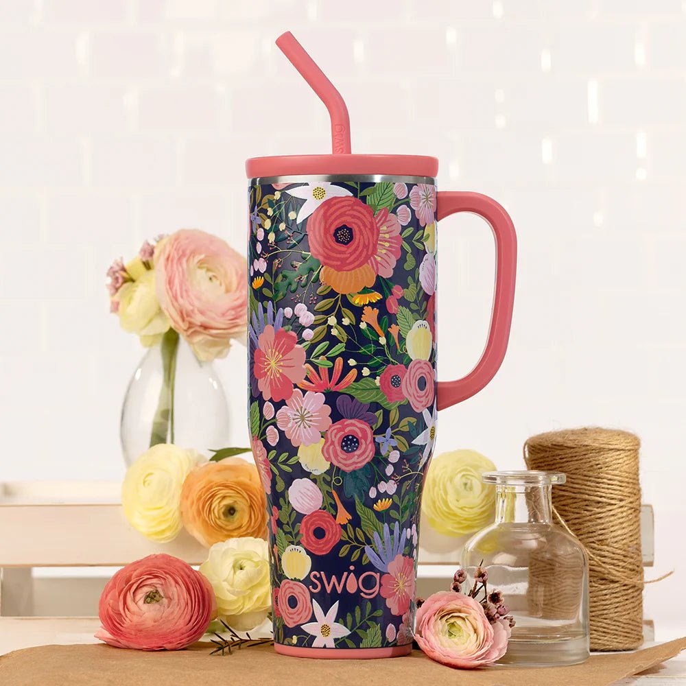 Swig Secret Garden Mega Mug 40oz - Juli's Wearable Art