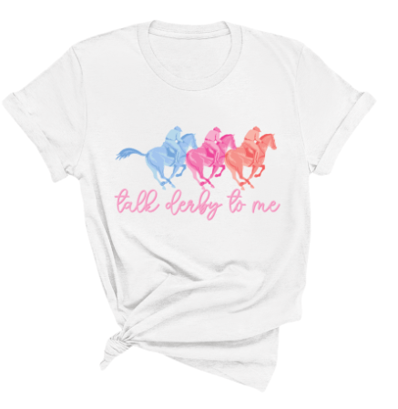 Talk Derby To Me White Tee