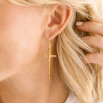 Tall Cross Earrings - Juli's Wearable Art