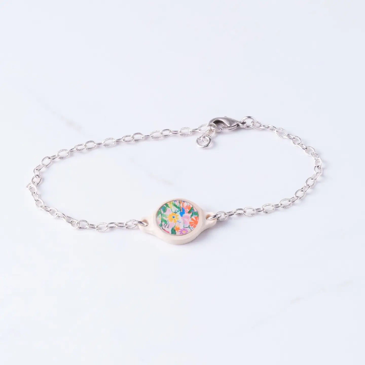 Tap To Pray® Survivor Series Bracelet – .999 Silver - Plated + Wildflowers - Juli's Wearable Art