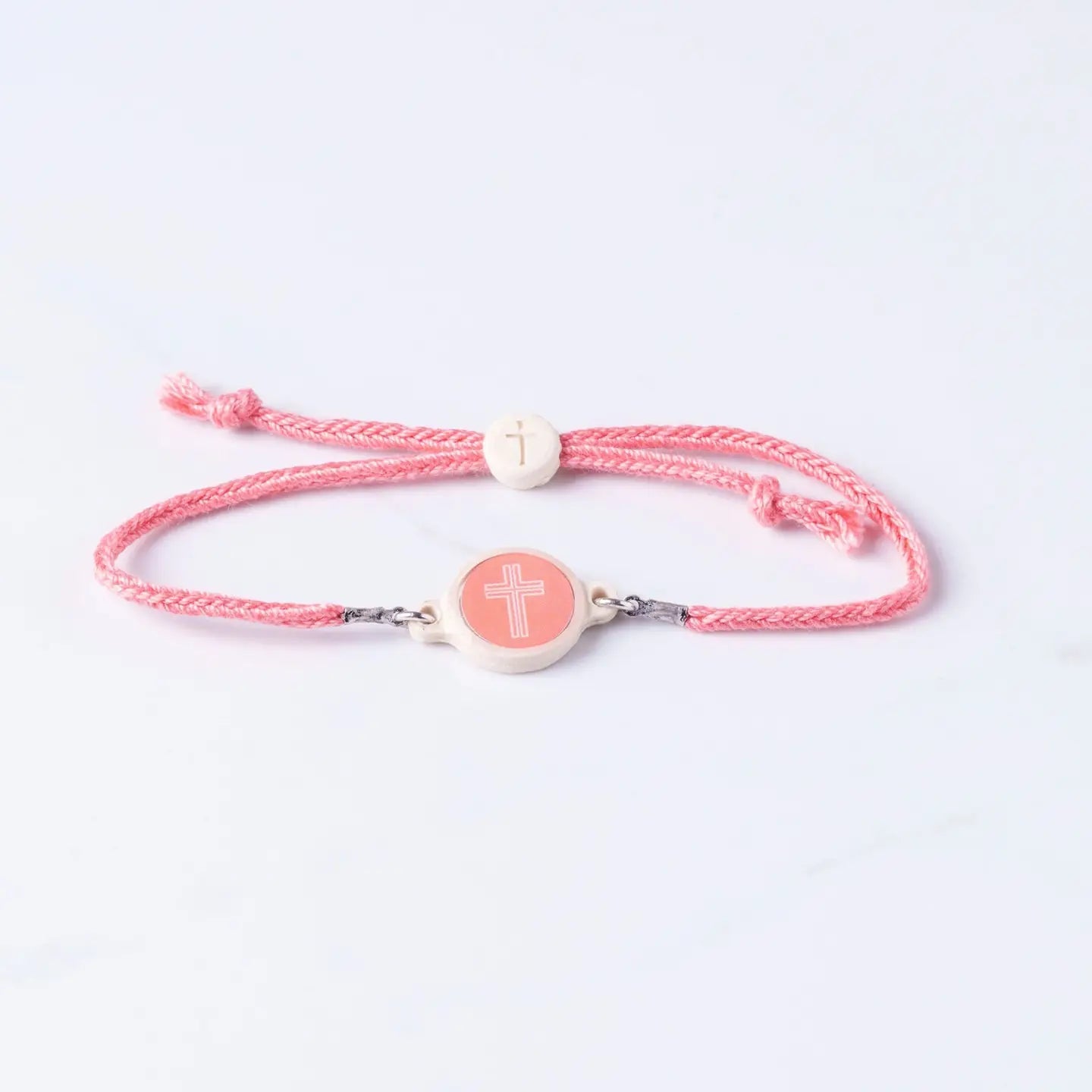 Tap To Pray® Survivor Series Bracelet | Coral + Cross - Juli's Wearable Art