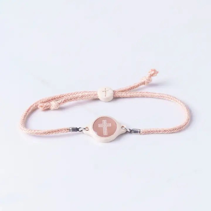 Tap To Pray® Survivor Series Bracelet | Mocha + Cross - Juli's Wearable Art