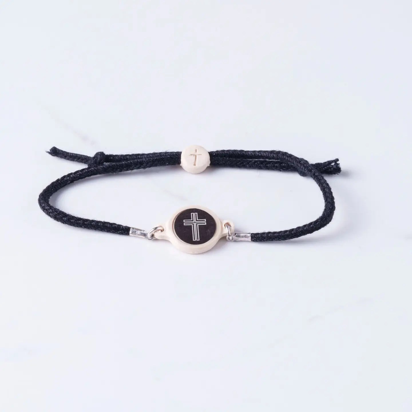Tap To Pray® Survivor Series Bracelet | Onyx + Cross - Juli's Wearable Art