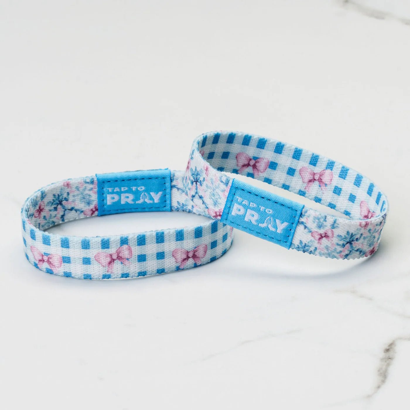 Tap To Pray® Wristband | Blue Belle
