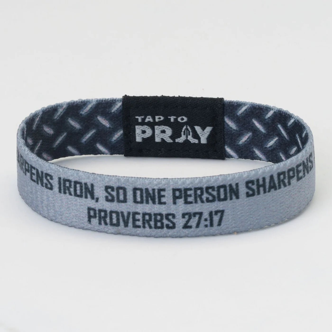 Tap To Pray® Wristband | Iron Sharpens Iron - Juli's Wearable Art