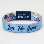 Tap To Pray® Wristband – Patchwork | Love Like Jesus - Juli's Wearable Art