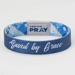 Tap To Pray® Wristband – Patchwork | Saved by Grace - Juli's Wearable Art