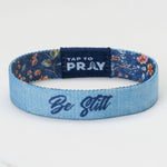 Tap To Pray® Wristband – Wildflower | Be Still - Juli's Wearable Art